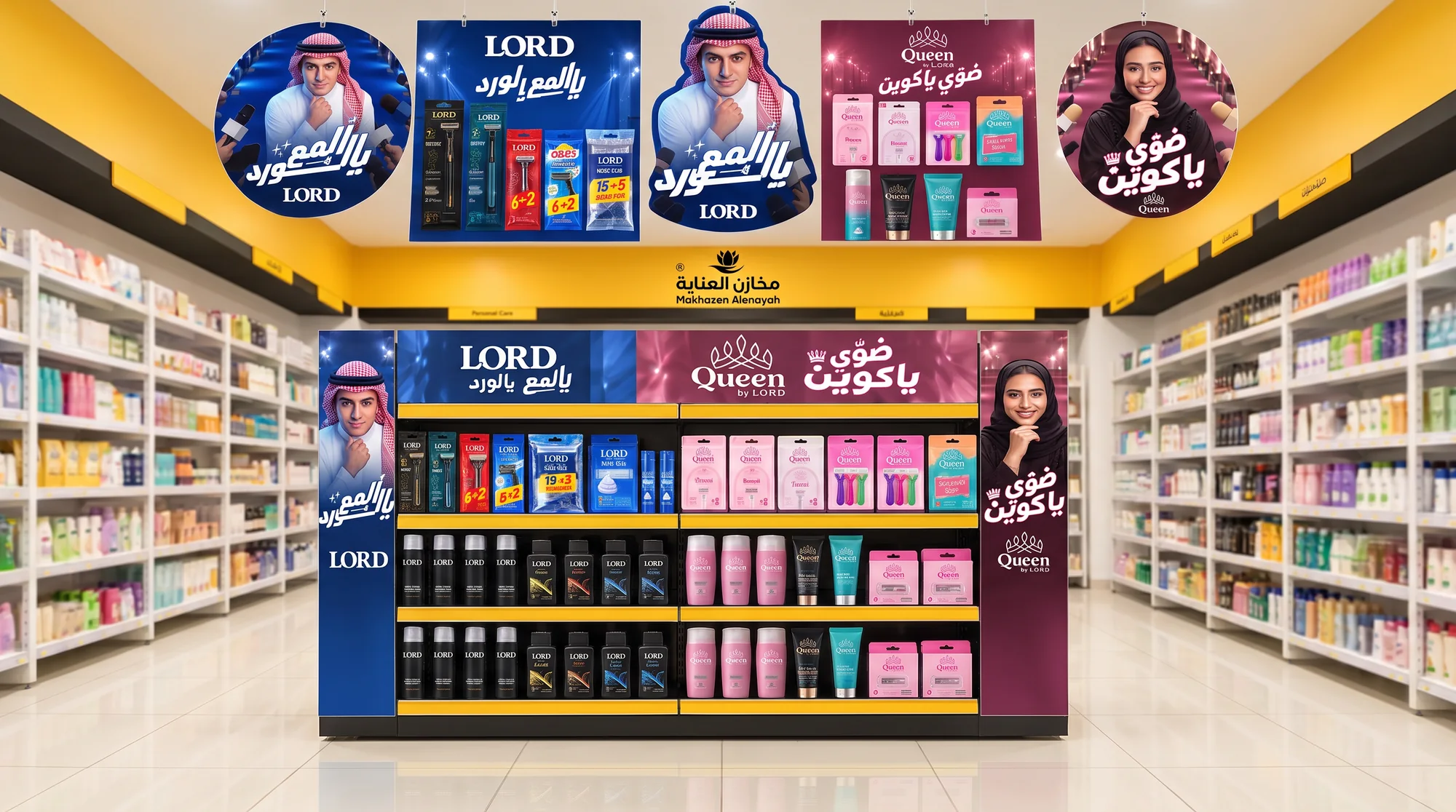 LORD and Queen in a Makhazen Alenaya aisle