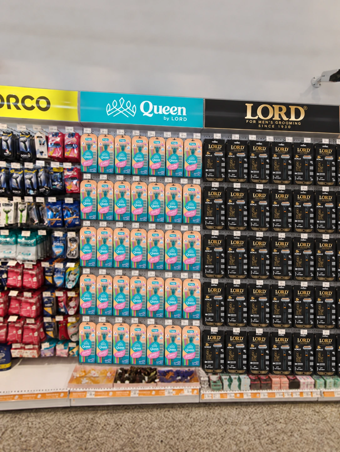 Store reference view, Queen and LORD bays